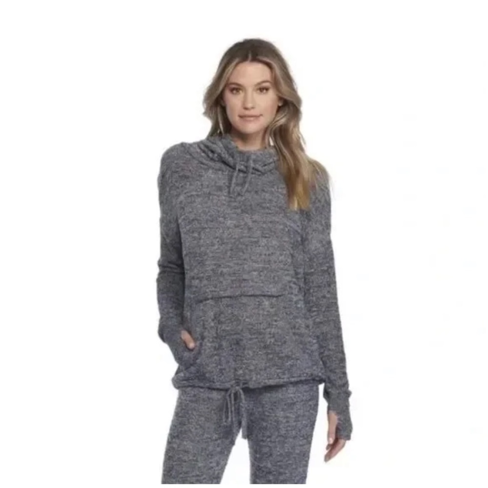 Barefoot Dreams CozyChic Lite Heathered Knit Pullover | Ultra‑Soft | Size M